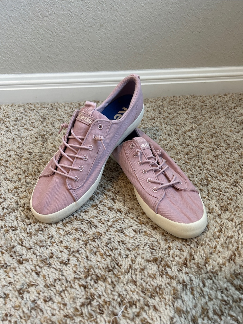 KEDS Kickback Washed Pink Twill Slip-on Sneakers Women’s Size 9 NWOT